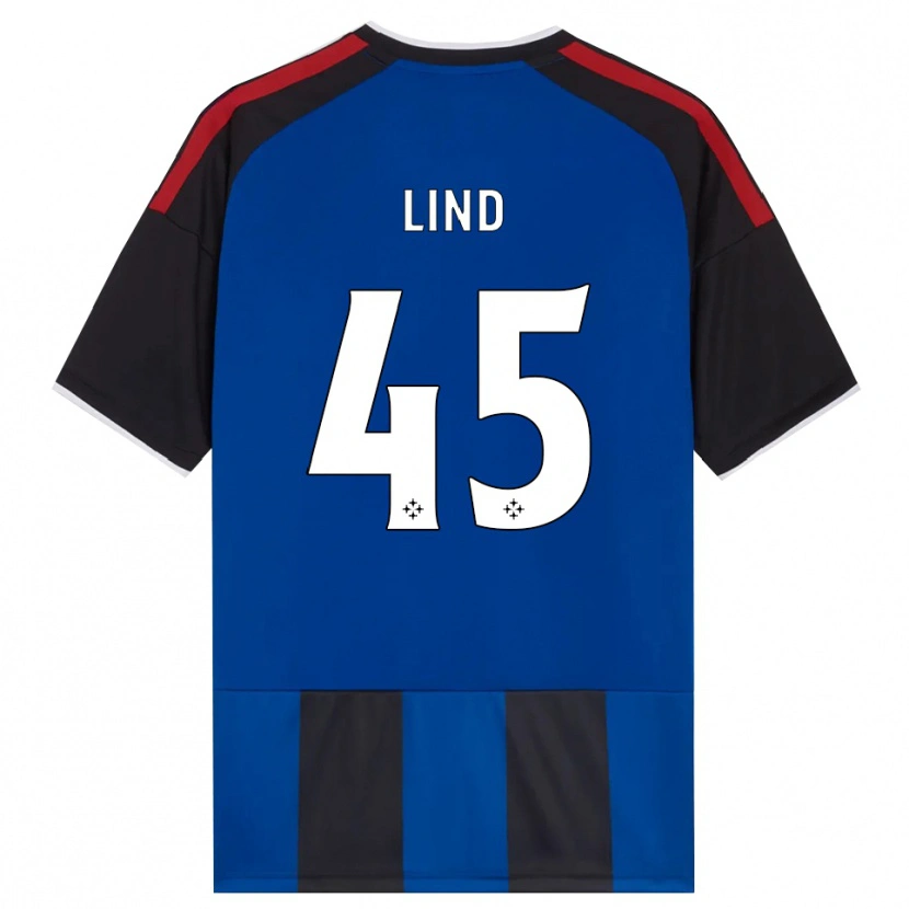 Danxen Homem Camisola Alexander Lind #45 Azul Preto Branco Vermelho Principal 2026/27 Camisa