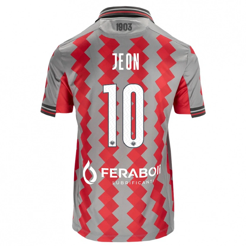 Danxen Homem Camisola Joseph Jeon #10 Cinza Vermelho Branco Principal 2026/27 Camisa
