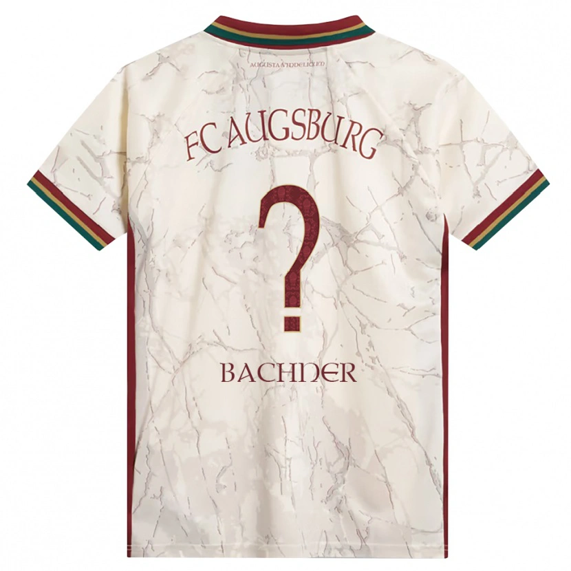 Danxen Homem Camisola Max Bachner #0 Verde Arroz Branco Bordô Principal 2026/27 Camisa