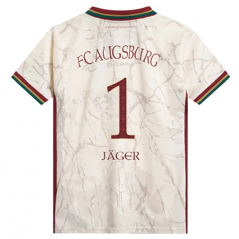 Danxen Homem Camisola Tobias Jäger #1 Verde Arroz Branco Bordô Principal 2026/27 Camisa