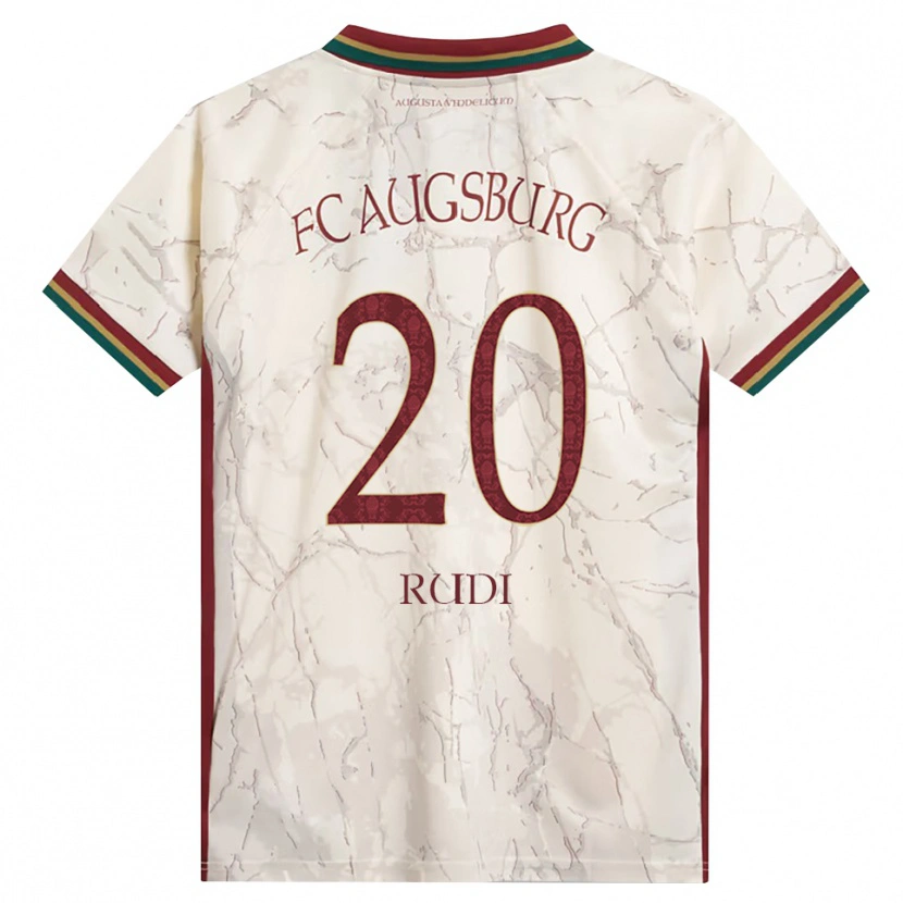Danxen Homem Camisola Rafael Rudi #20 Verde Arroz Branco Bordô Principal 2026/27 Camisa