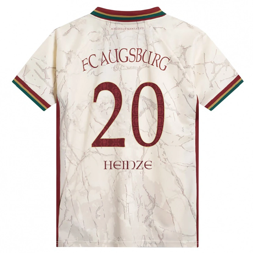 Danxen Homem Camisola Fynn Heinze #20 Verde Arroz Branco Bordô Principal 2026/27 Camisa