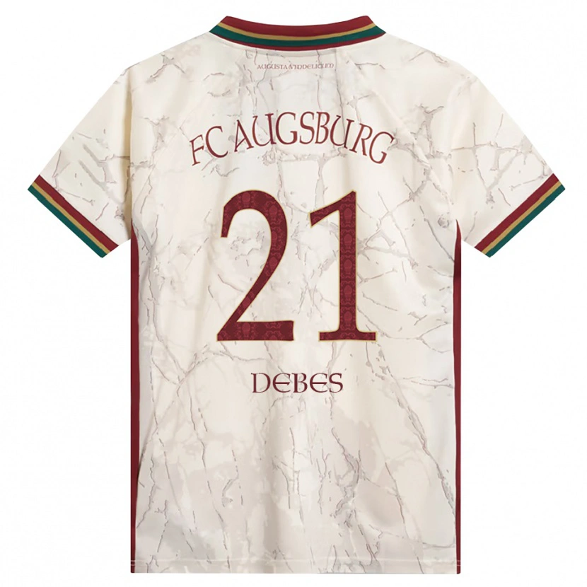 Danxen Homem Camisola Magdalena Debes #21 Verde Arroz Branco Bordô Principal 2026/27 Camisa
