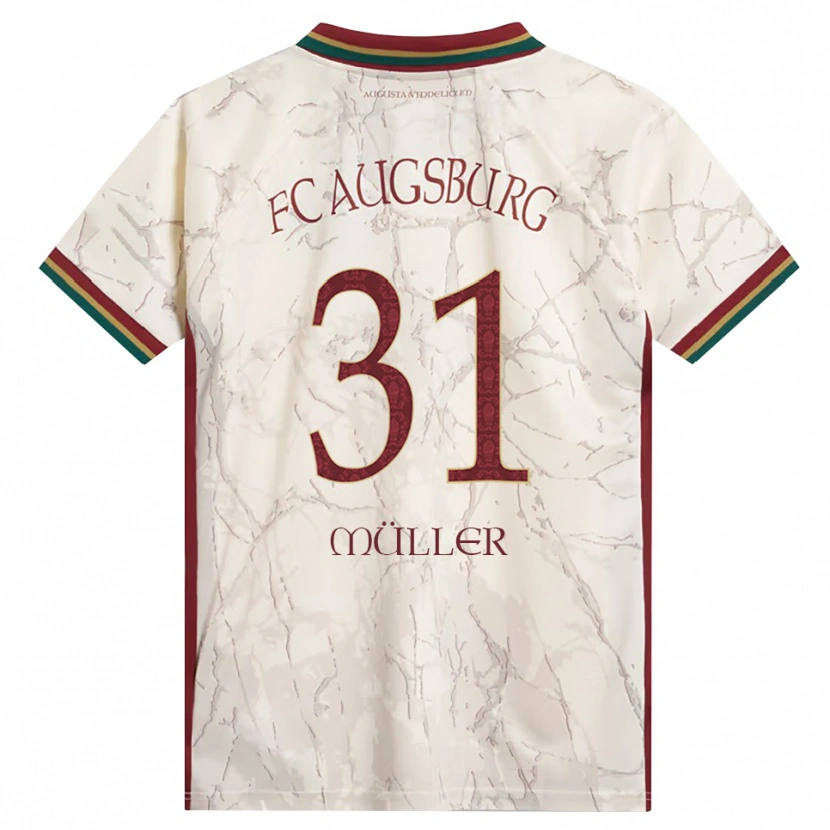 Danxen Homem Camisola Noah Müller #31 Verde Arroz Branco Bordô Principal 2026/27 Camisa
