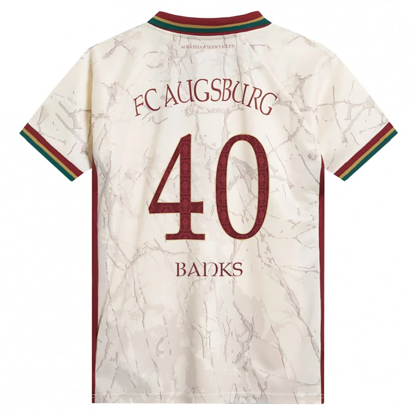 Danxen Homem Camisola Noahkai Banks #40 Verde Arroz Branco Bordô Principal 2026/27 Camisa