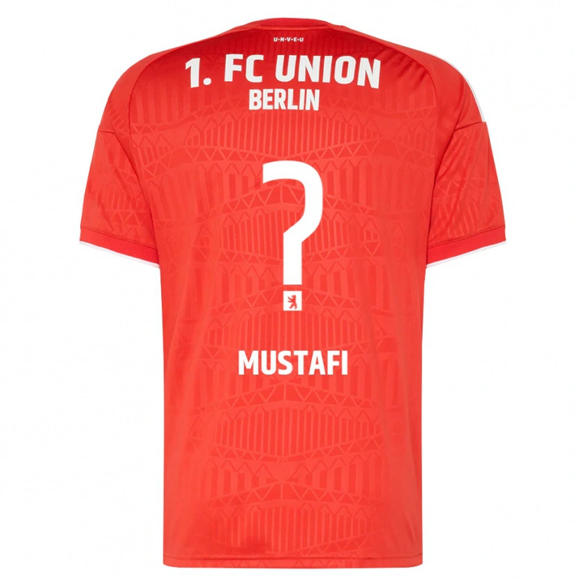 Danxen Homem Camisola Adel Mustafi #0 Vermelho Branco Principal 2026/27 Camisa