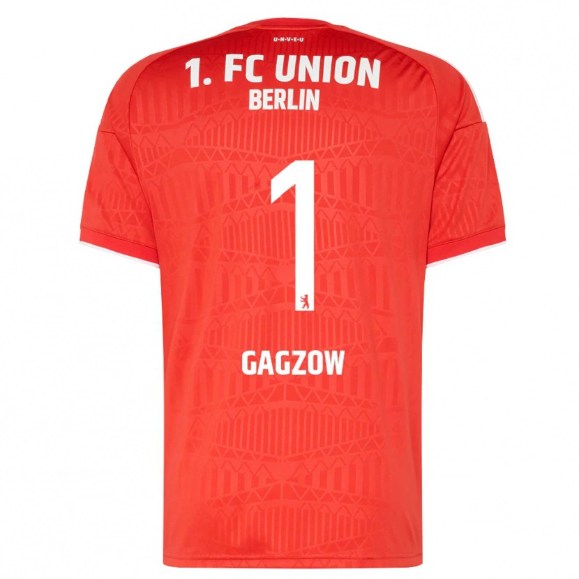Danxen Homem Camisola Fritz Gagzow #1 Vermelho Branco Principal 2026/27 Camisa