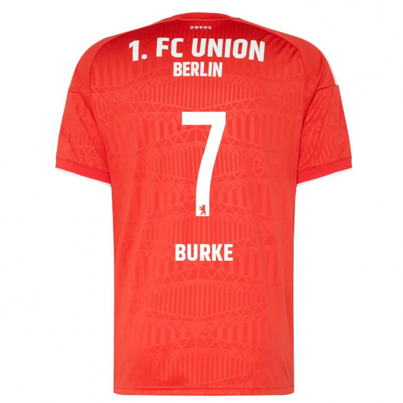 Danxen Homem Camisola Oliver Burke #7 Vermelho Branco Principal 2026/27 Camisa
