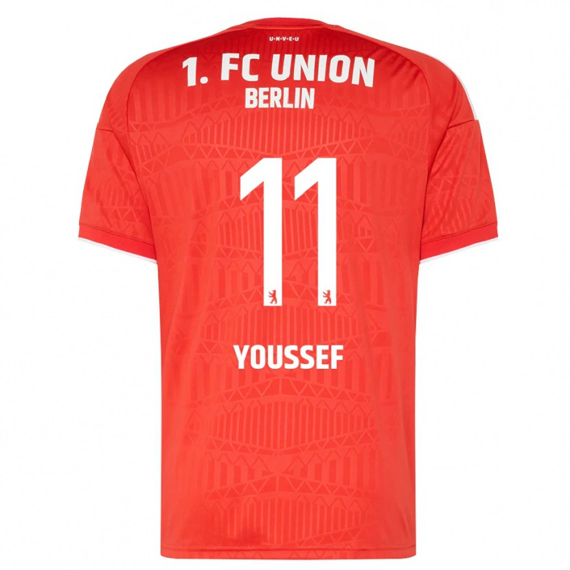 Danxen Homem Camisola Nour Youssef #11 Vermelho Branco Principal 2026/27 Camisa