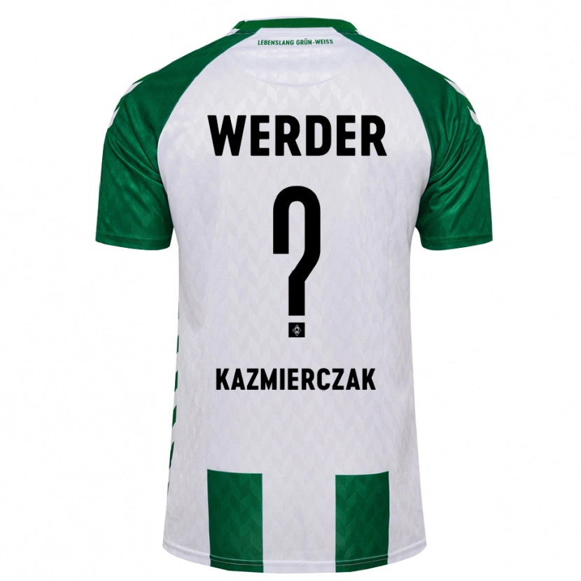 Danxen Homem Camisola Daniel Kazmierczak #0 Verde Branco Principal 2026/27 Camisa
