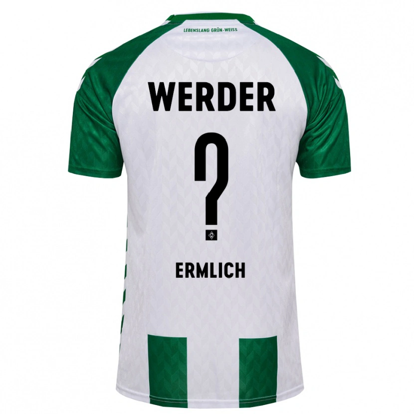 Danxen Homem Camisola Kjell Ermlich #0 Verde Branco Principal 2026/27 Camisa