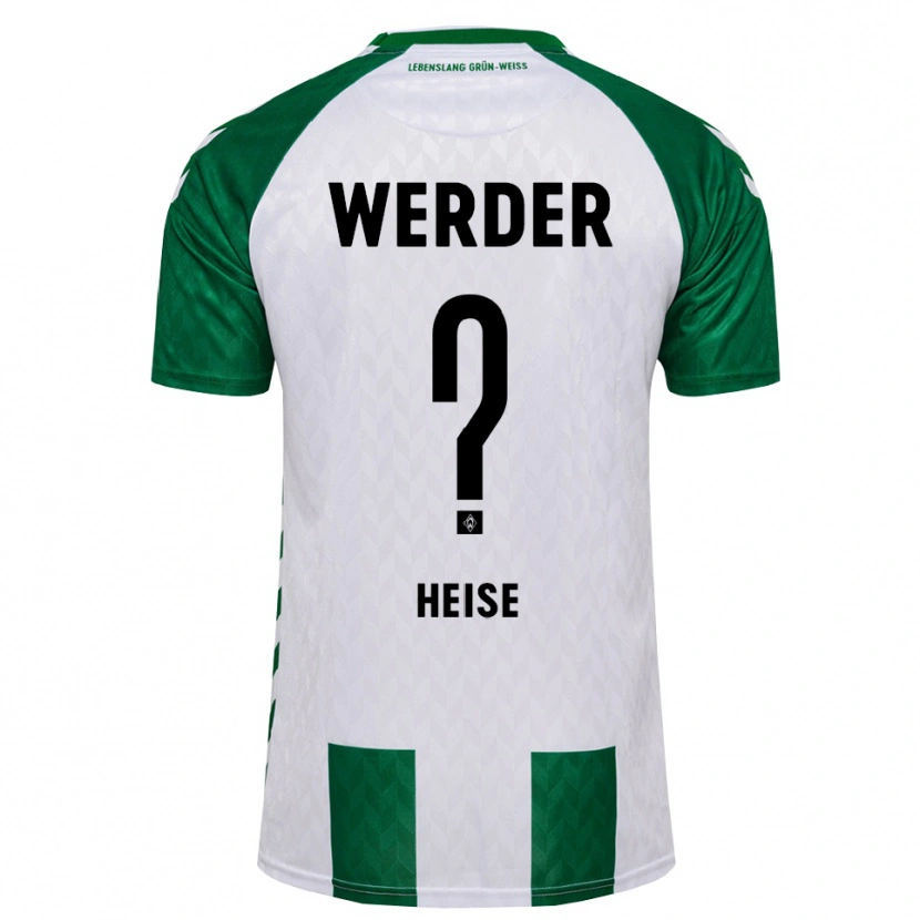 Danxen Homem Camisola Marius Heise #0 Verde Branco Principal 2026/27 Camisa