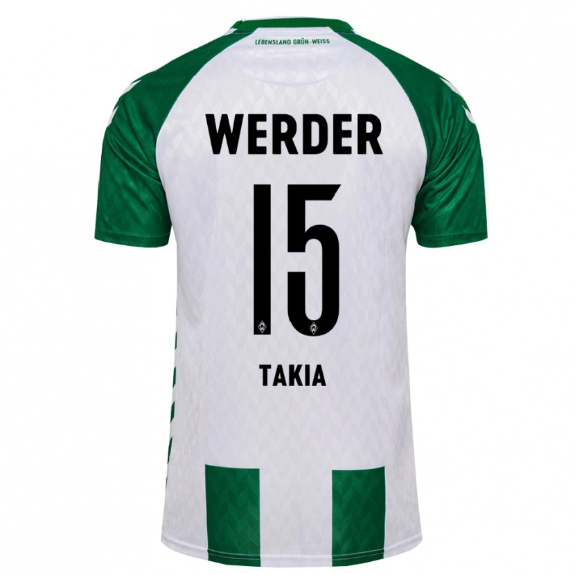 Danxen Homem Camisola Toirik Onlam Takia #15 Verde Branco Principal 2026/27 Camisa