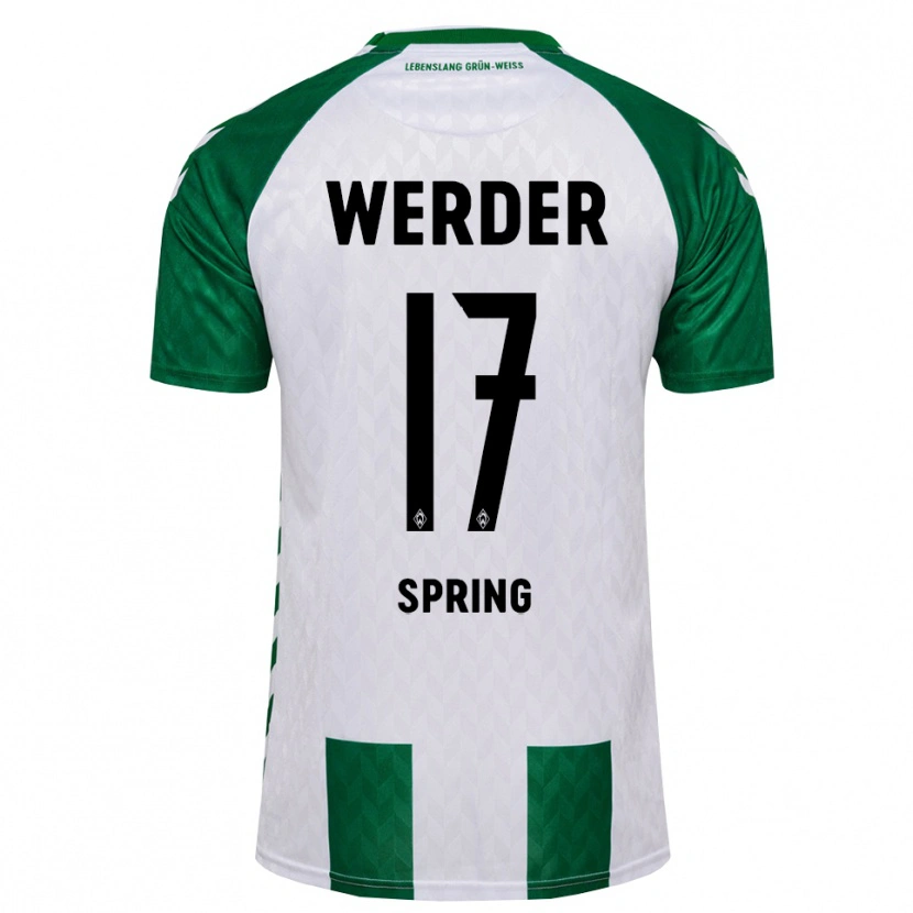 Danxen Homem Camisola Ole Spring #17 Verde Branco Principal 2026/27 Camisa