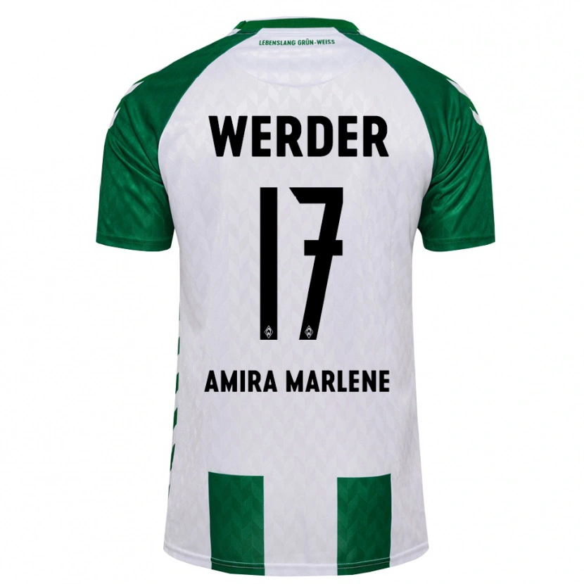 Danxen Homem Camisola Amira Marlene Dahl #17 Verde Branco Principal 2026/27 Camisa