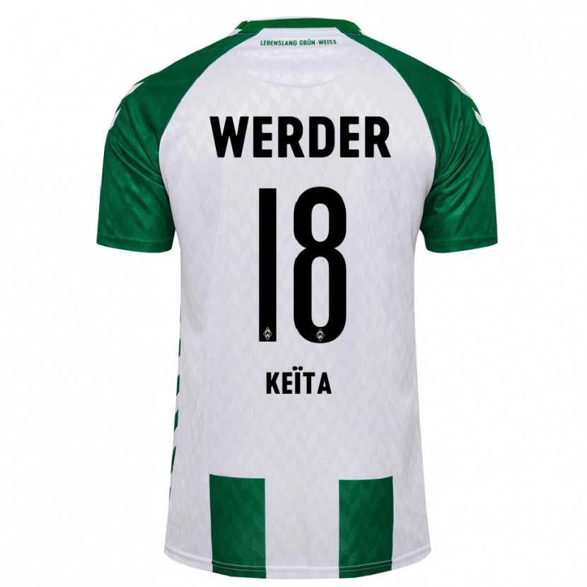 Danxen Homem Camisola Naby Keïta #18 Verde Branco Principal 2026/27 Camisa