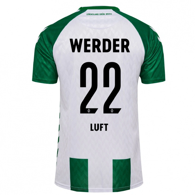 Danxen Homem Camisola Julian Luft #22 Verde Branco Principal 2026/27 Camisa