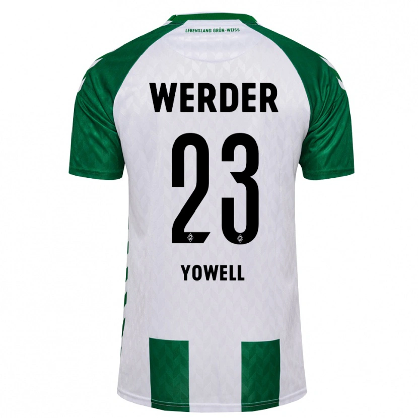 Danxen Homem Camisola Austin Yowell #23 Verde Branco Principal 2026/27 Camisa