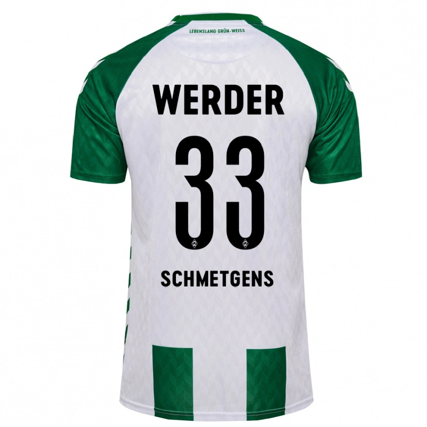 Danxen Homem Camisola Mick Schmetgens #33 Verde Branco Principal 2026/27 Camisa