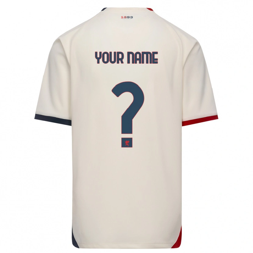 Danxen Homem Camisola Seu Nome #0 Branco Off-Red Alternativa 2026/27 Camisa
