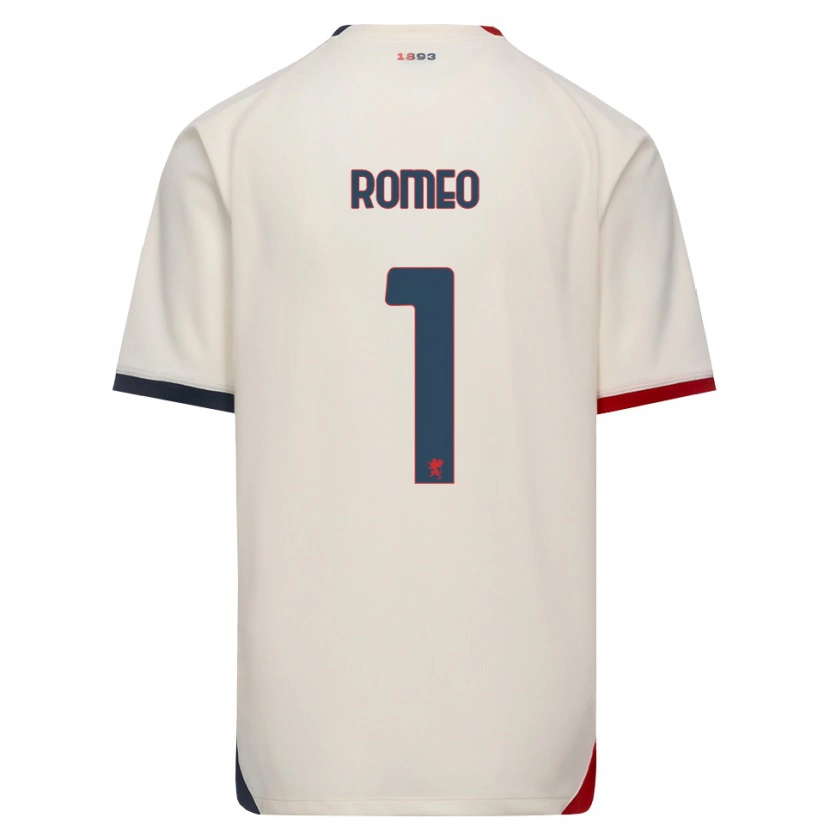 Danxen Homem Camisola Emanuele Romeo #1 Branco Off-Red Alternativa 2026/27 Camisa