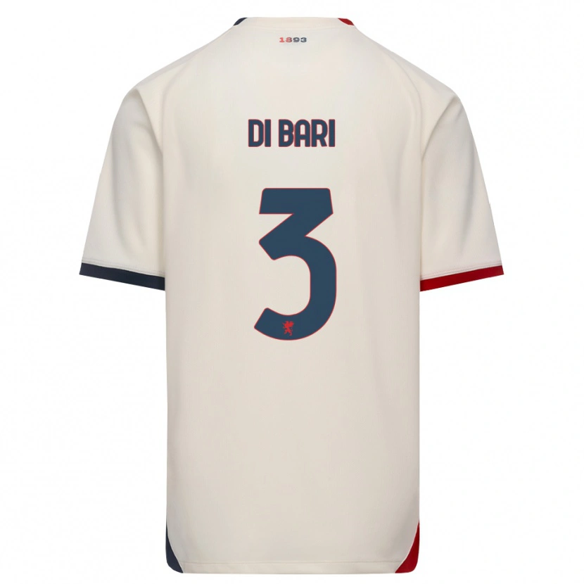 Danxen Homem Camisola Martina Di Bari #3 Branco Off-Red Alternativa 2026/27 Camisa