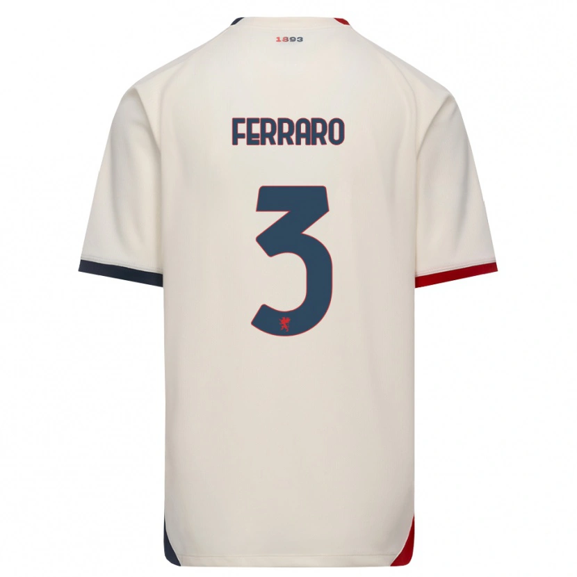 Danxen Homem Camisola Marco Ferraro #3 Branco Off-Red Alternativa 2026/27 Camisa