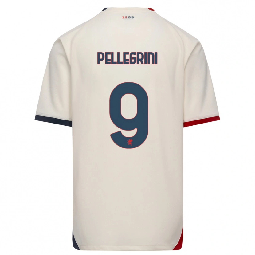 Danxen Homem Camisola Fernando Pellegrini #9 Branco Off-Red Alternativa 2026/27 Camisa