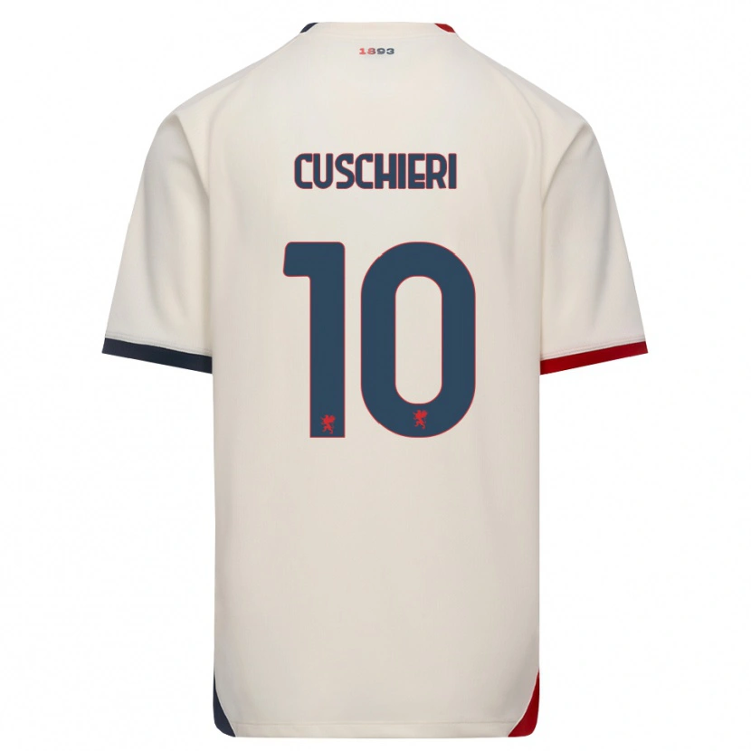 Danxen Homem Camisola Rachel Cuschieri #10 Branco Off-Red Alternativa 2026/27 Camisa