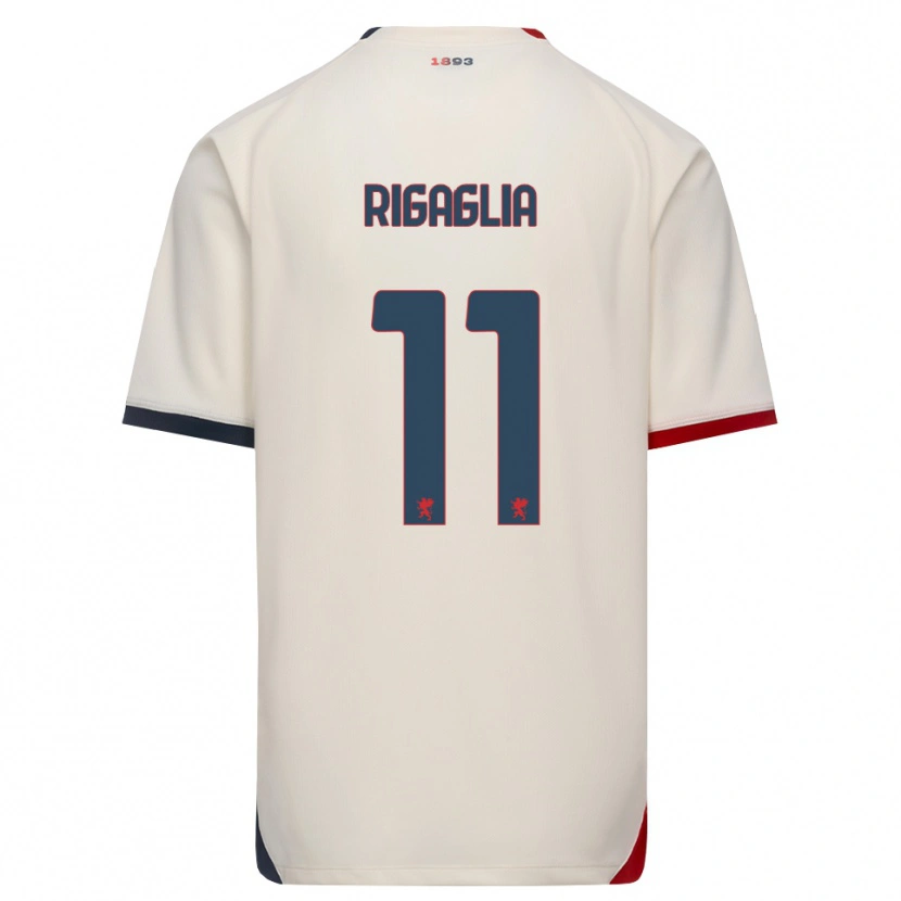 Danxen Homem Camisola Alison Rigaglia #11 Branco Off-Red Alternativa 2026/27 Camisa