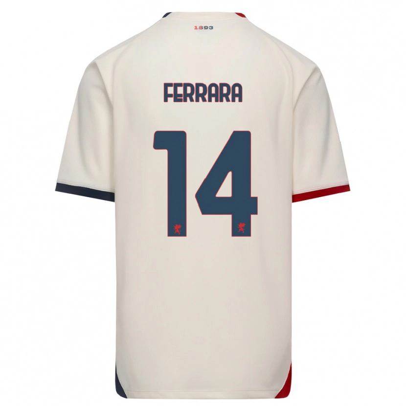Danxen Homem Camisola Anastasia Ferrara #14 Branco Off-Red Alternativa 2026/27 Camisa