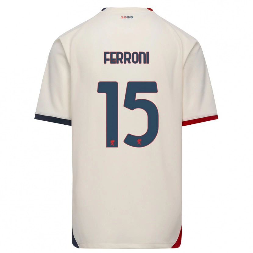 Danxen Homem Camisola Leonardo Ferroni #15 Branco Off-Red Alternativa 2026/27 Camisa