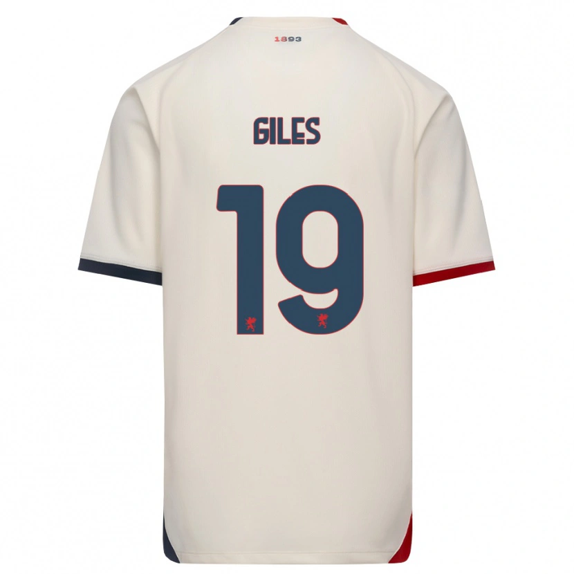 Danxen Homem Camisola Heidi Giles #19 Branco Off-Red Alternativa 2026/27 Camisa
