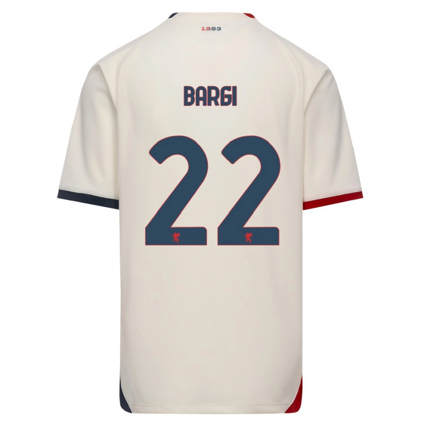 Danxen Homem Camisola Caterina Bargi #22 Branco Off-Red Alternativa 2026/27 Camisa