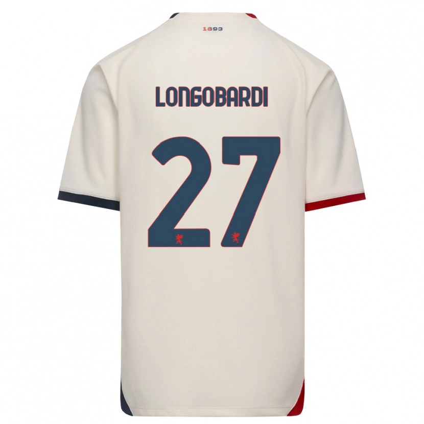 Danxen Homem Camisola Giovanni Longobardi #27 Branco Off-Red Alternativa 2026/27 Camisa