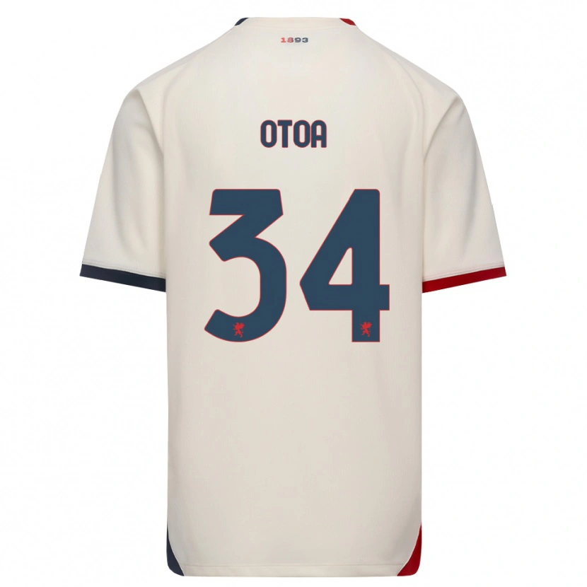 Danxen Homem Camisola Sebastian Otoa #34 Branco Off-Red Alternativa 2026/27 Camisa