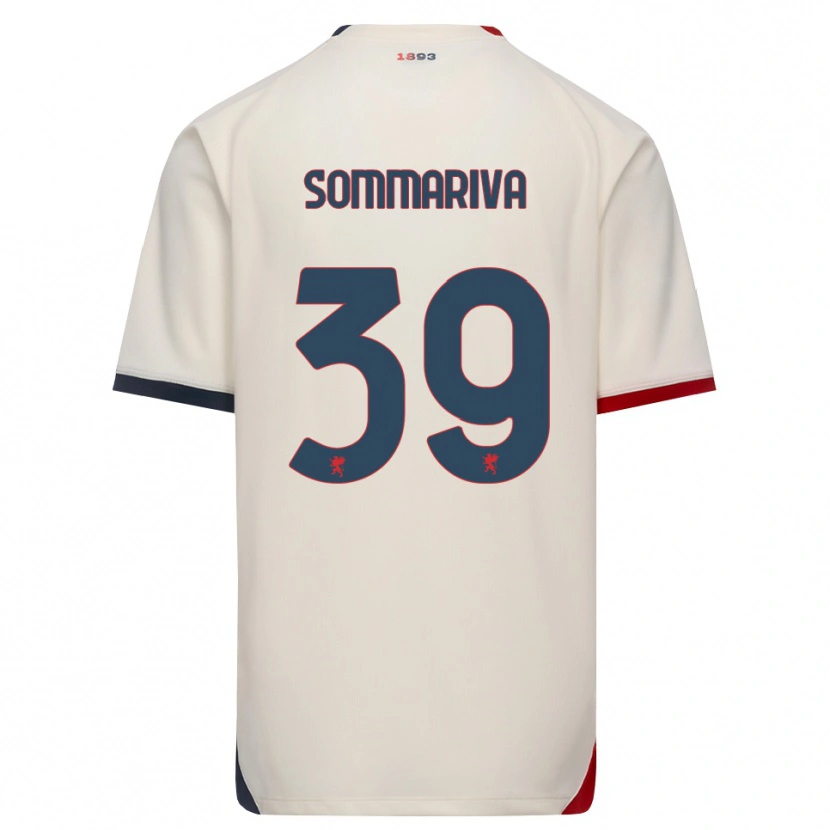 Danxen Homem Camisola Daniele Sommariva #39 Branco Off-Red Alternativa 2026/27 Camisa