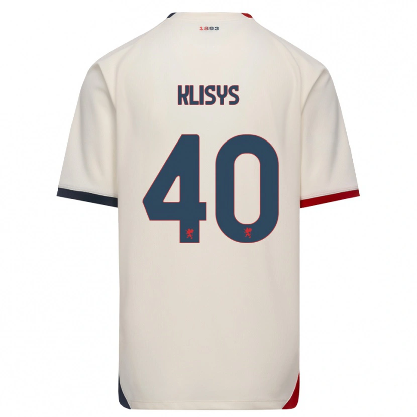 Danxen Homem Camisola Lukas Klišys #40 Branco Off-Red Alternativa 2026/27 Camisa