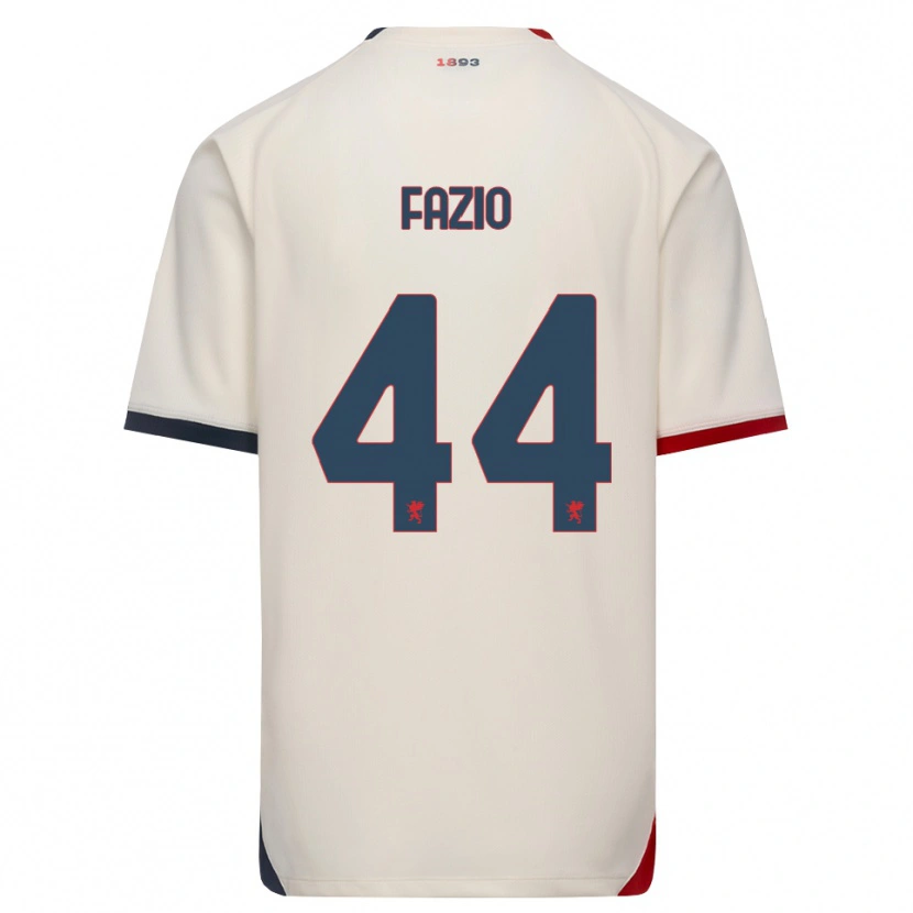 Danxen Homem Camisola Agostino Fazio #44 Branco Off-Red Alternativa 2026/27 Camisa
