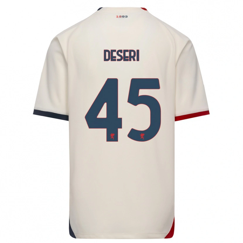 Danxen Homem Camisola Gracien Deseri #45 Branco Off-Red Alternativa 2026/27 Camisa