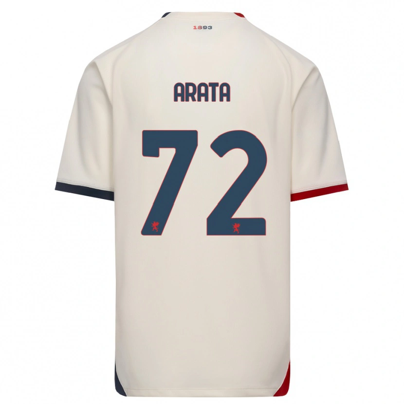 Danxen Homem Camisola Stefano Arata #72 Branco Off-Red Alternativa 2026/27 Camisa
