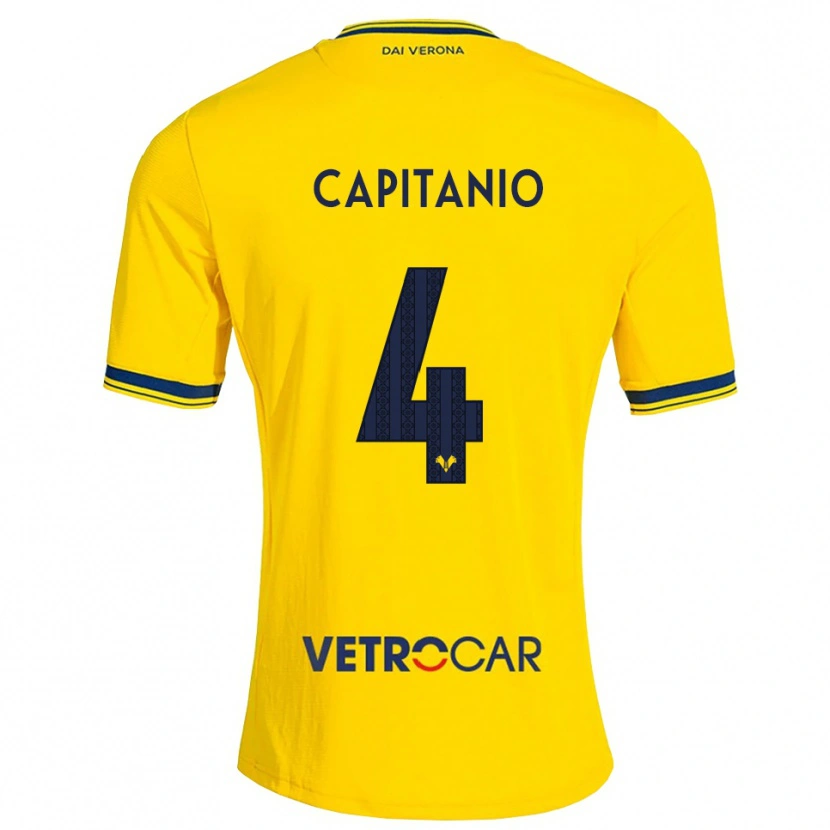 Danxen Homem Camisola Alex Capitanio #4 Amarelo Vermelho Alternativa 2026/27 Camisa