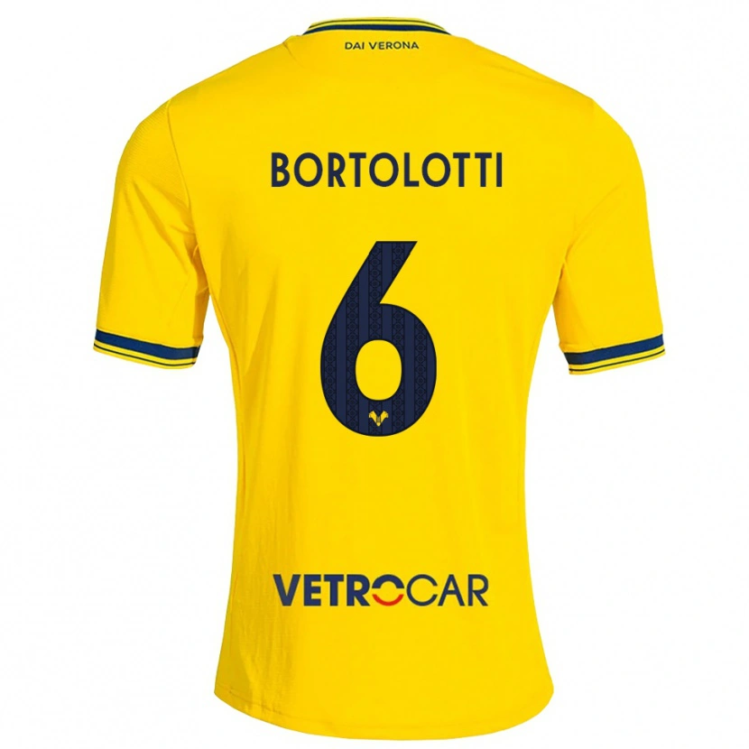 Danxen Homem Camisola Marco Bortolotti #6 Amarelo Vermelho Alternativa 2026/27 Camisa