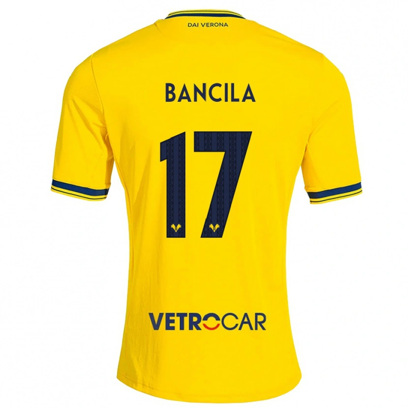 Danxen Homem Camisola Darius Bancila #17 Amarelo Vermelho Alternativa 2026/27 Camisa