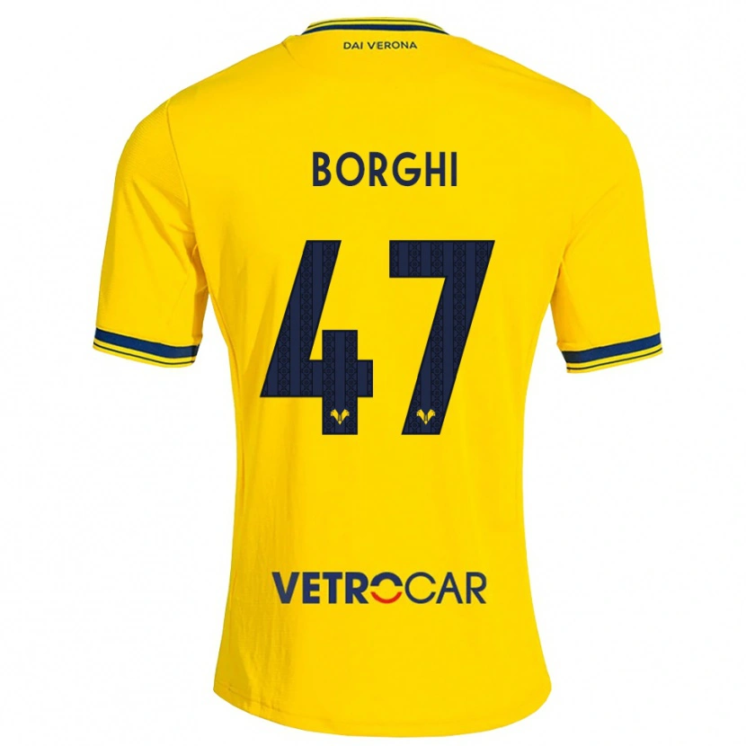 Danxen Homem Camisola Arthur Borghi #47 Amarelo Vermelho Alternativa 2026/27 Camisa