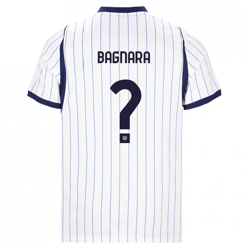 Danxen Homem Camisola Ettore Bagnara #0 Branco Azul Marinho Alternativa 2026/27 Camisa