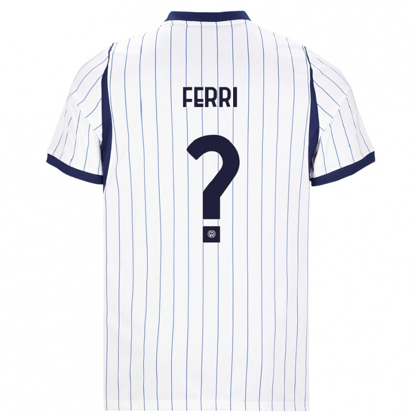 Danxen Homem Camisola Daniel Ferri #0 Branco Azul Marinho Alternativa 2026/27 Camisa