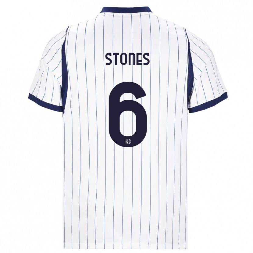 Danxen Homem Camisola John Stones #6 Branco Azul Marinho Alternativa 2026/27 Camisa
