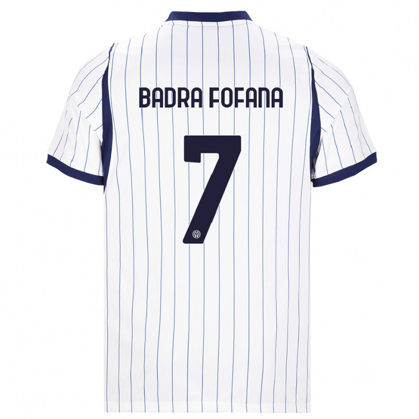 Danxen Homem Camisola Aliou Badra Fofana #7 Branco Azul Marinho Alternativa 2026/27 Camisa