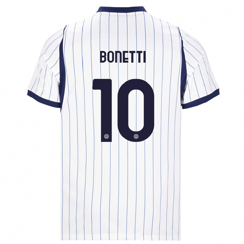 Danxen Homem Camisola Tatiana Bonetti #10 Branco Azul Marinho Alternativa 2026/27 Camisa